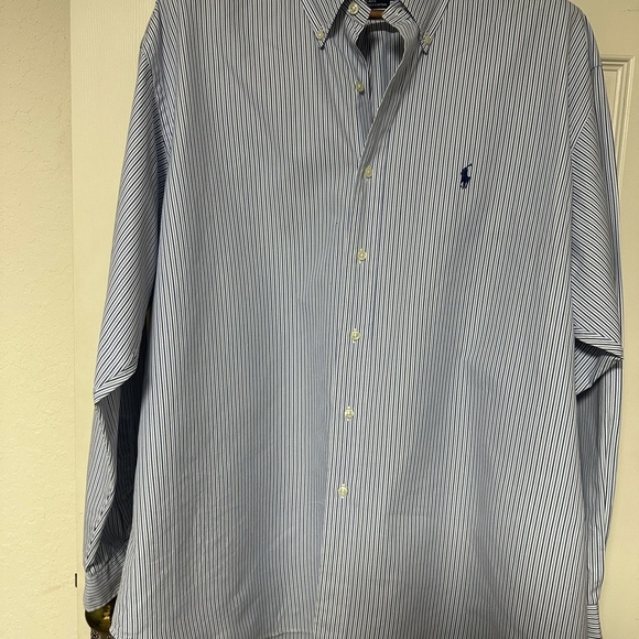 Ralph Lauren XL Men’s button down striped long sleeve shirt - Picture 3 of 15